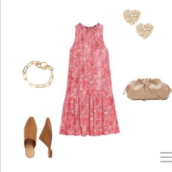 Banana Republic Knit Flounce Shift Dress - Picture 4 of 6